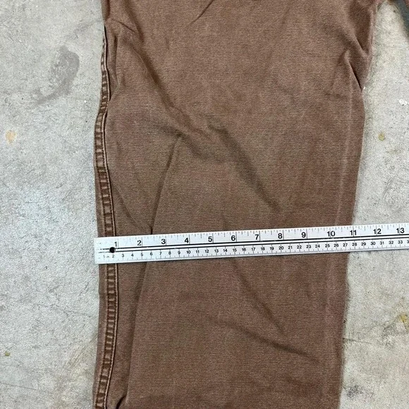 Dickies Mens Brown Canvas Work Pants Carpenter Style Relaxed Fit Size 42x32 - Picture 6 of 7